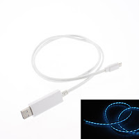 cable usb carga iphone con luz